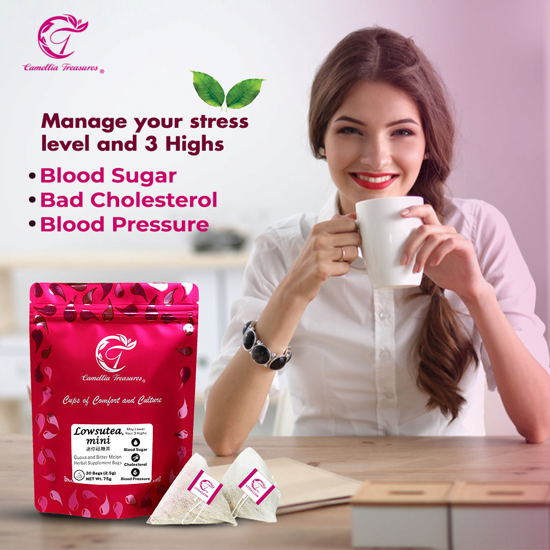 LOWSUTEA MINI (30 Sachets | Drink for 14 Days) Natural Sugar Cleansing Tea