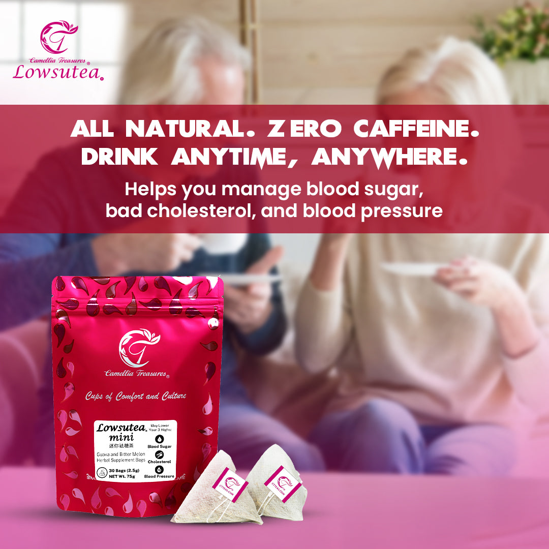 LOWSUTEA MINI (30 Sachets | Drink for 14 Days) Natural Sugar Cleansing Tea