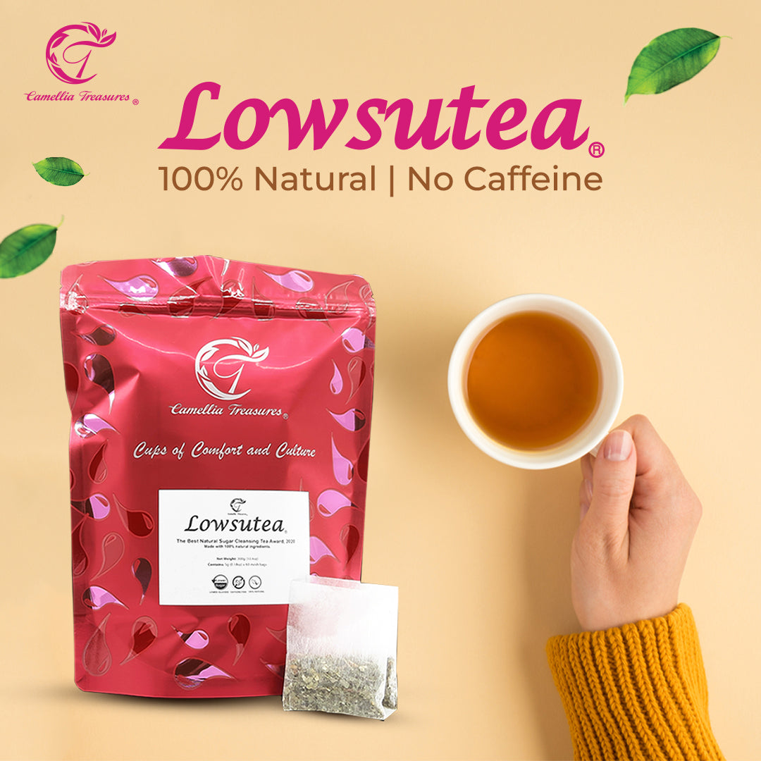 LOWSUTEA MAX (60 Sachets | Drink for 1 Month) – Natural Sugar Cleansing Tea