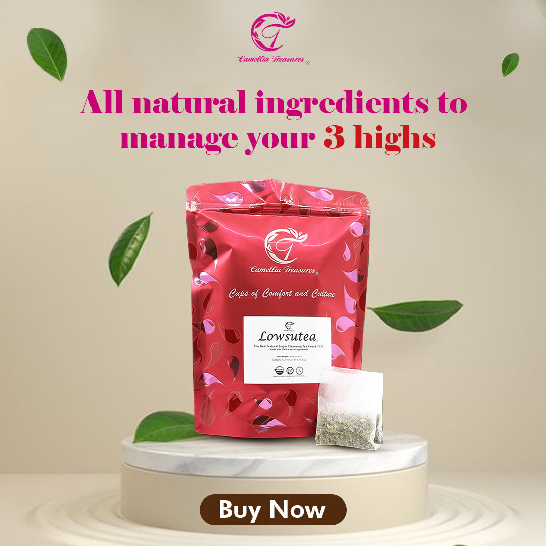 LOWSUTEA MAX (60 Sachets | Drink for 1 Month) – Natural Sugar Cleansing Tea