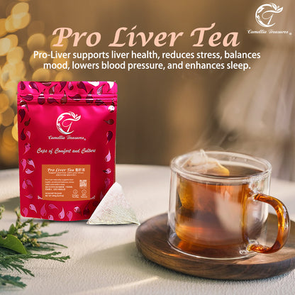 PRO LIVER TEA (60 Sachets | Drink for 1 Month) – Improve your liver health