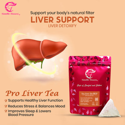 PRO LIVER TEA (60 Sachets | Drink for 1 Month) – Improve your liver health