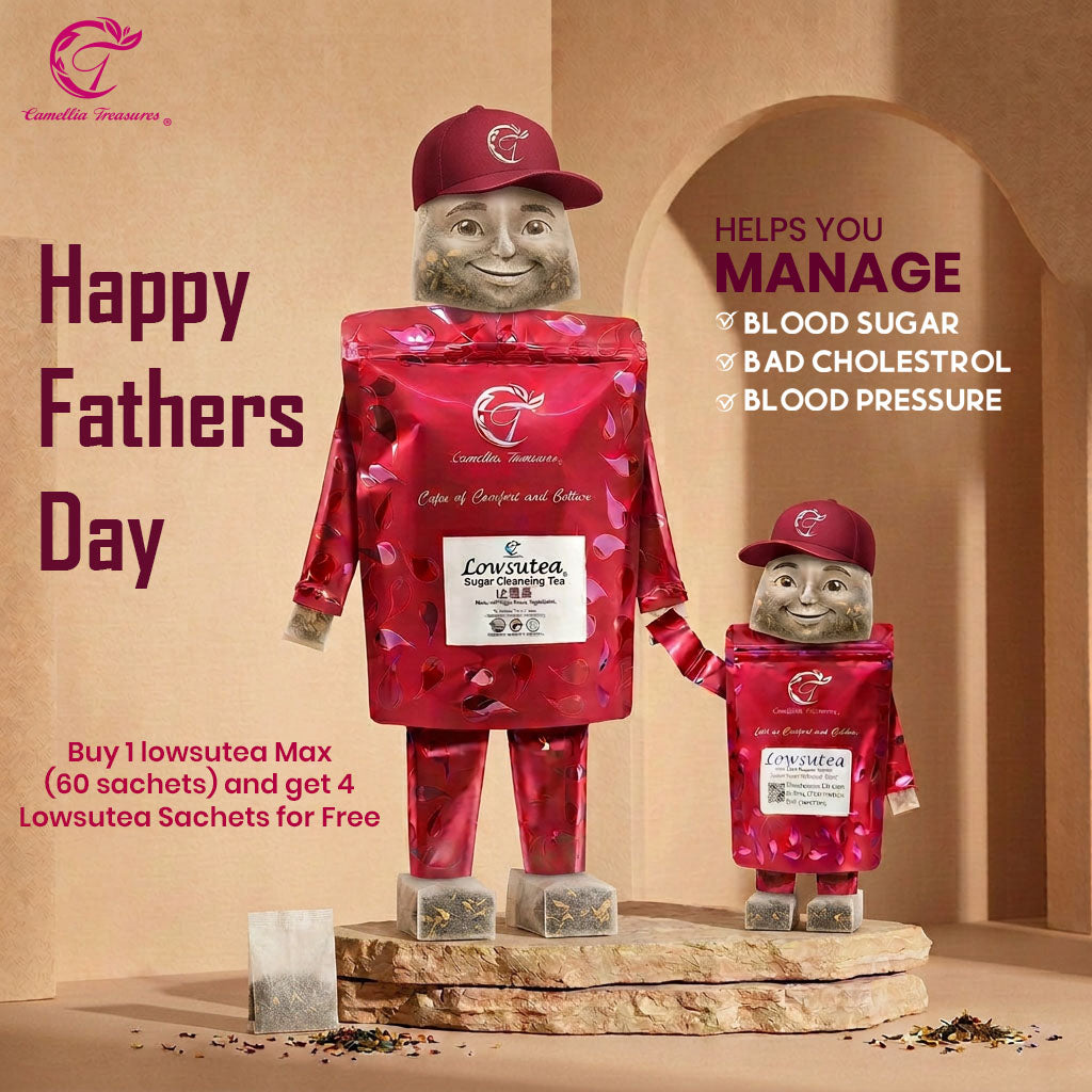 Father's Day Sale:Buy 1 lowsutea Max (60 sachets) and get 4 Lowsutea Sachets for Free
