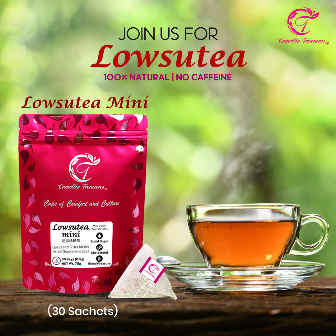 LOWSUTEA MINI (30 Sachets | Drink for 14 Days) Natural Sugar Cleansing Tea