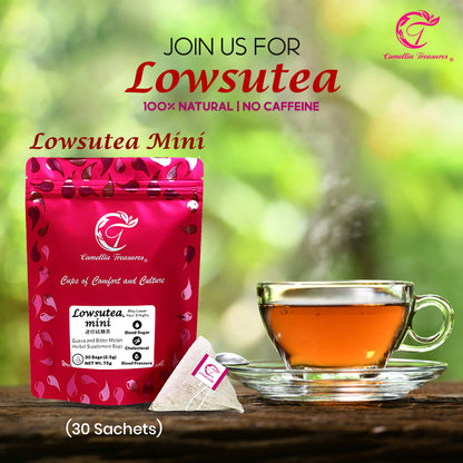 LOWSUTEA MINI (30 Sachets | Drink for 14 Days) Natural Sugar Cleansing Tea