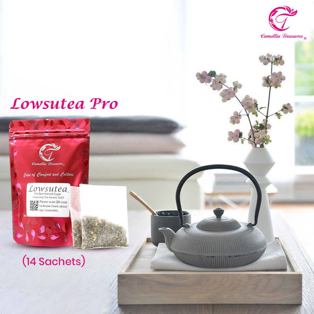 LOWSUTEA PRO (14 Sachets | Drink for 7 Days) – Natural Sugar Cleansing Tea